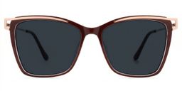 Krystle Square Red Glasses0