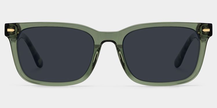Patrick Rectangle Green Glasses