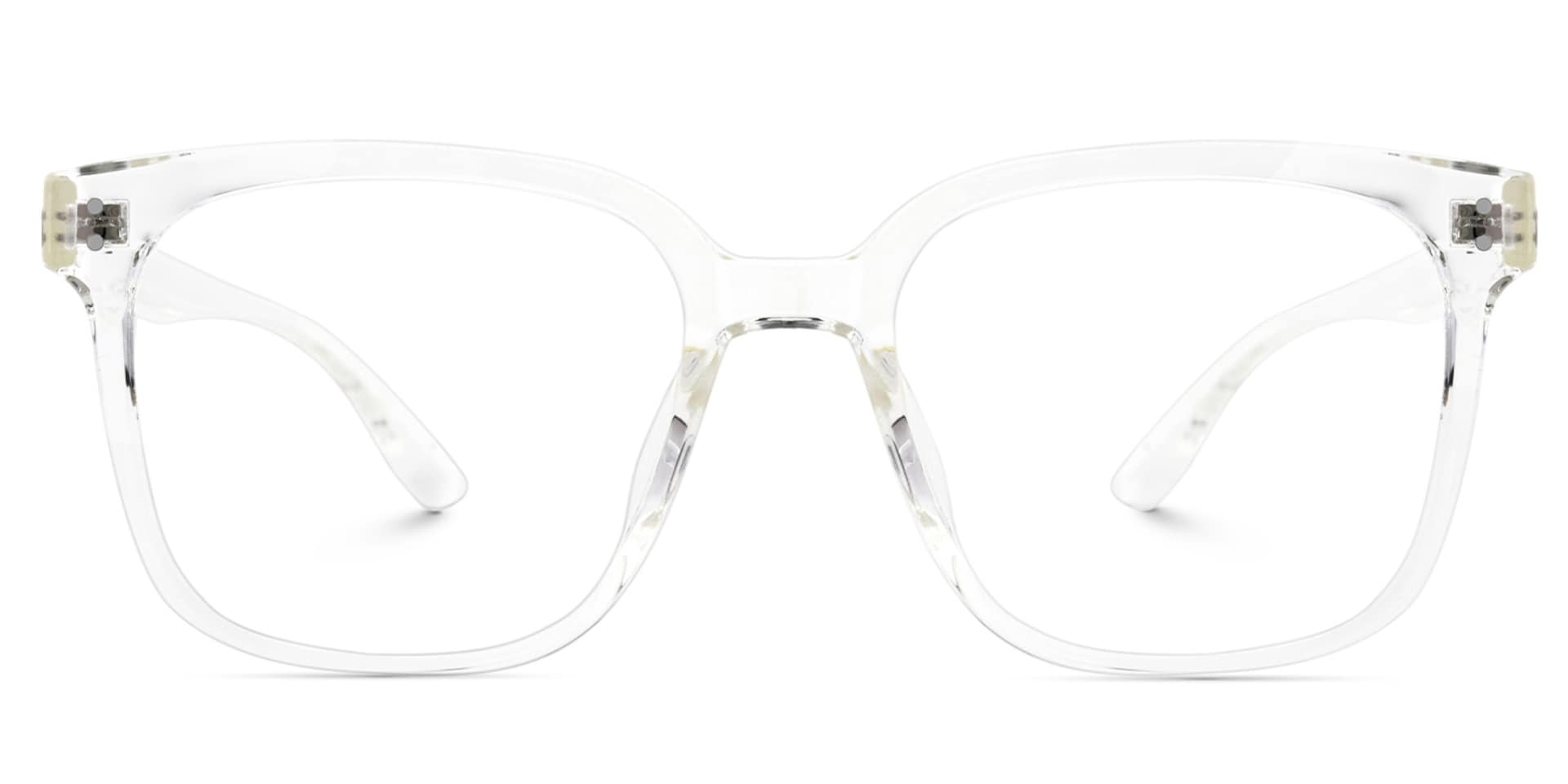 Oglesby Square Blue Light Blocking Glasses Crystal Frame | Zeelool0