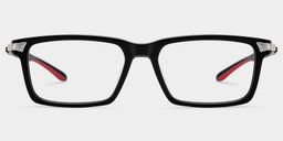Orion Black Rectangle Glasses1