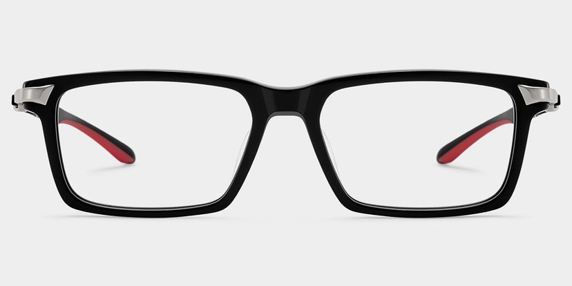 Orion Black Rectangle Glasses