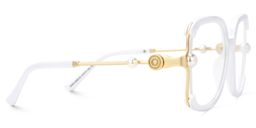 Jeania Square White Glasses2
