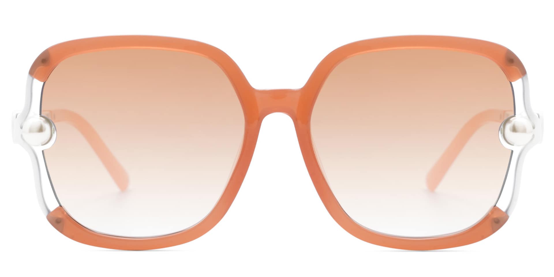 Square Orange Sunglasses Frames0