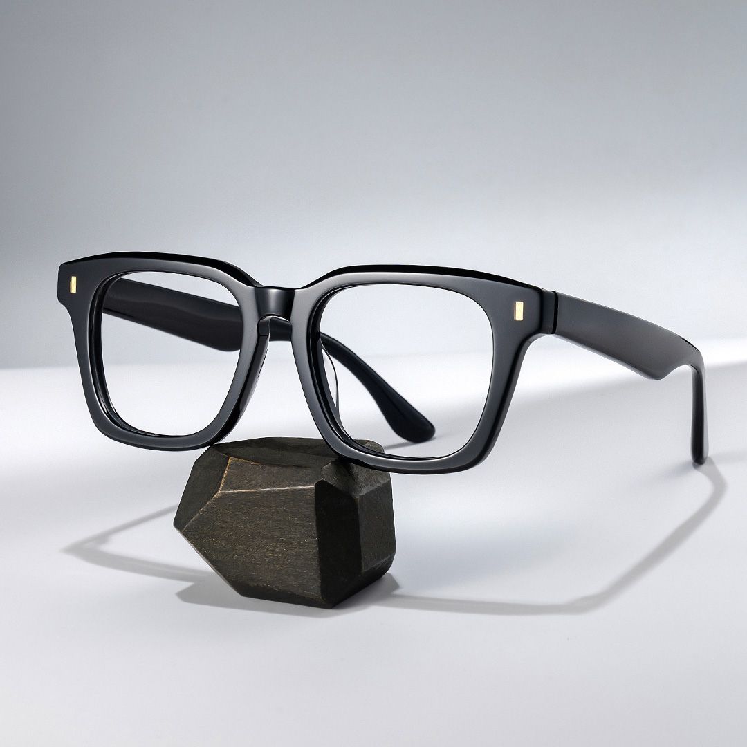 Men's Black Acetate Glasses0
