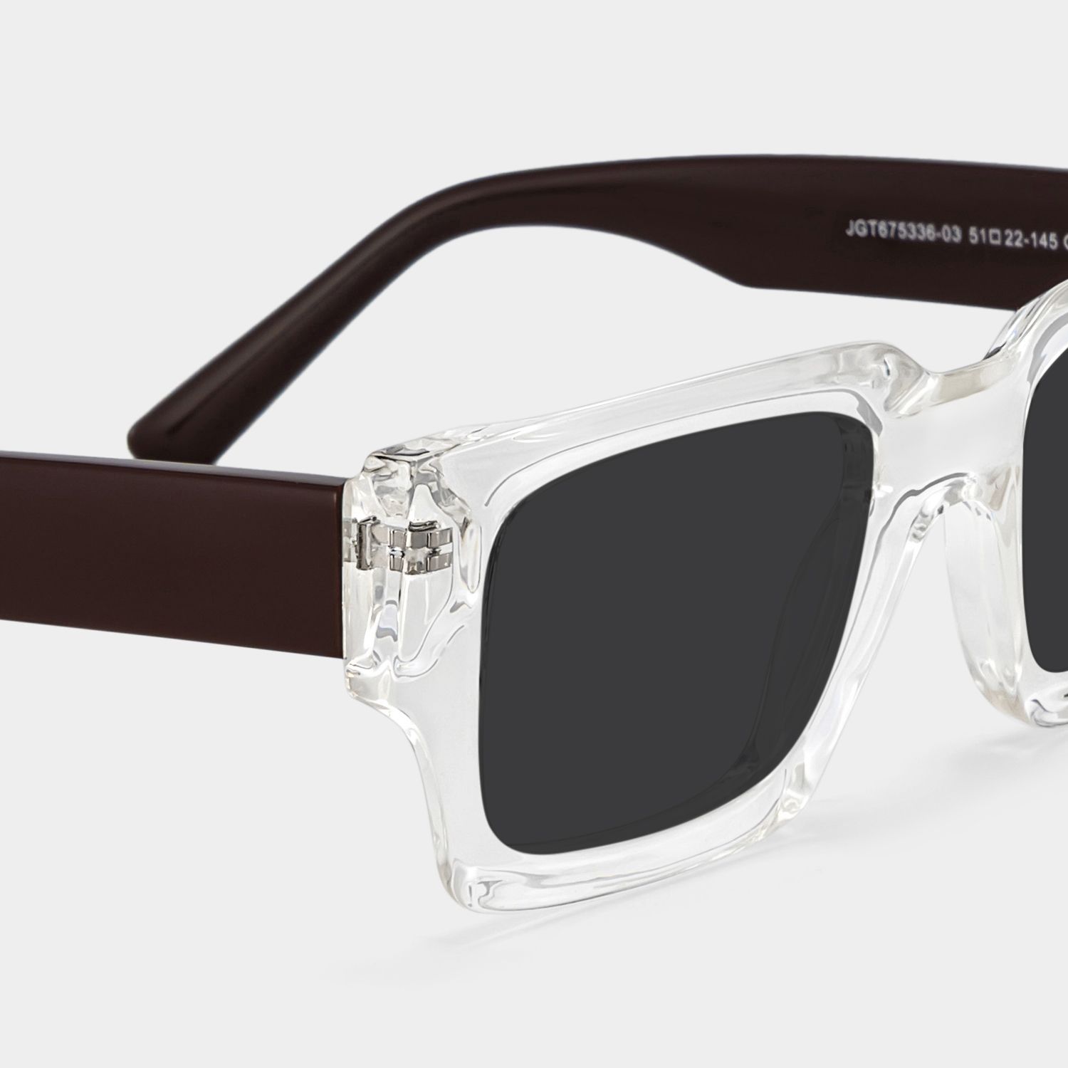 Clear TR90 Rectangle Sunglasses- Garza4