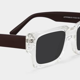 Garza Rectangle Clear Glasses4