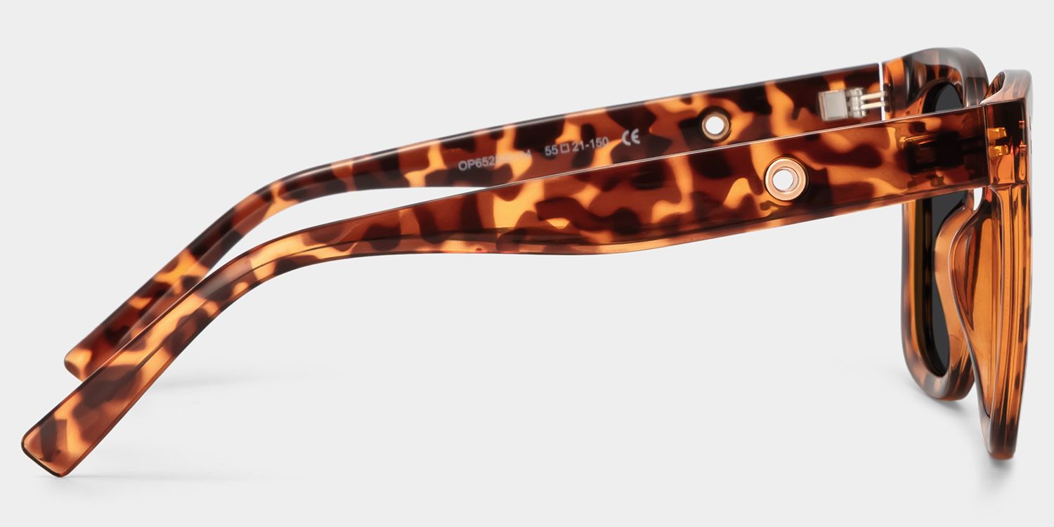 Ebony Tortoise Square Sunglasses Frames | ZEELOOL3