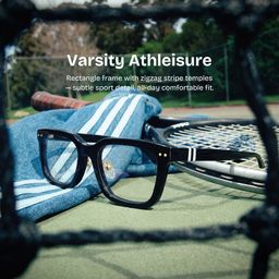 Remy Black Rectangle Glasses0