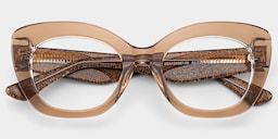 Mireille Butterfly Brown Glasses3
