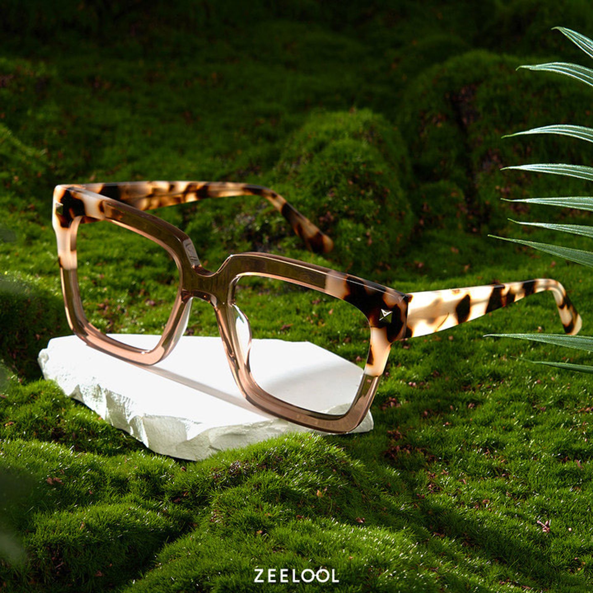 Glendalis Square Beige Frame Eyeglasses for Women | Zeelool4