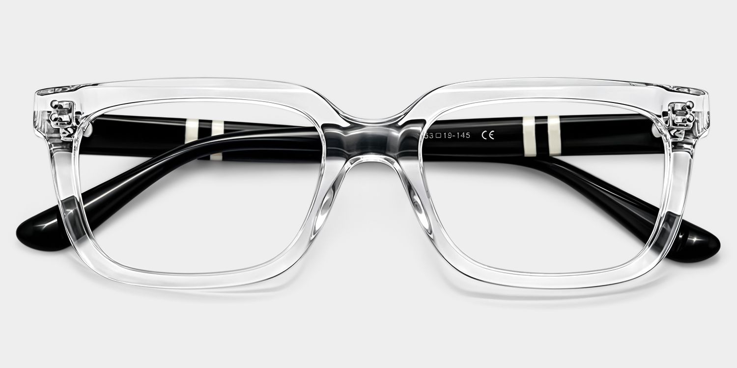 Shop Fern Clear Rectangle Eyeglasses for Men | ZEELOOL2