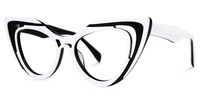 Tenille Cateye White Glasses1
