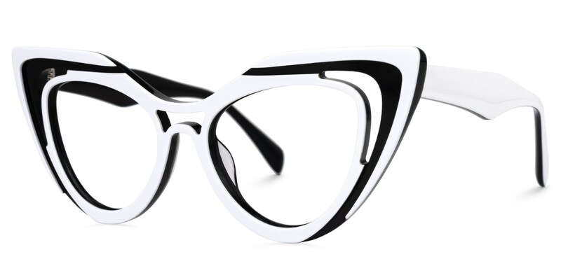 Tenille Cateye White Glasses1