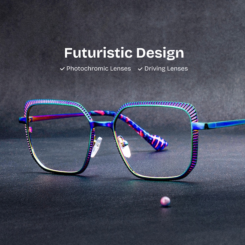 Maverick Square Multicolor Glasses