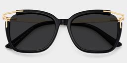 Sidibe Square Black Glasses1