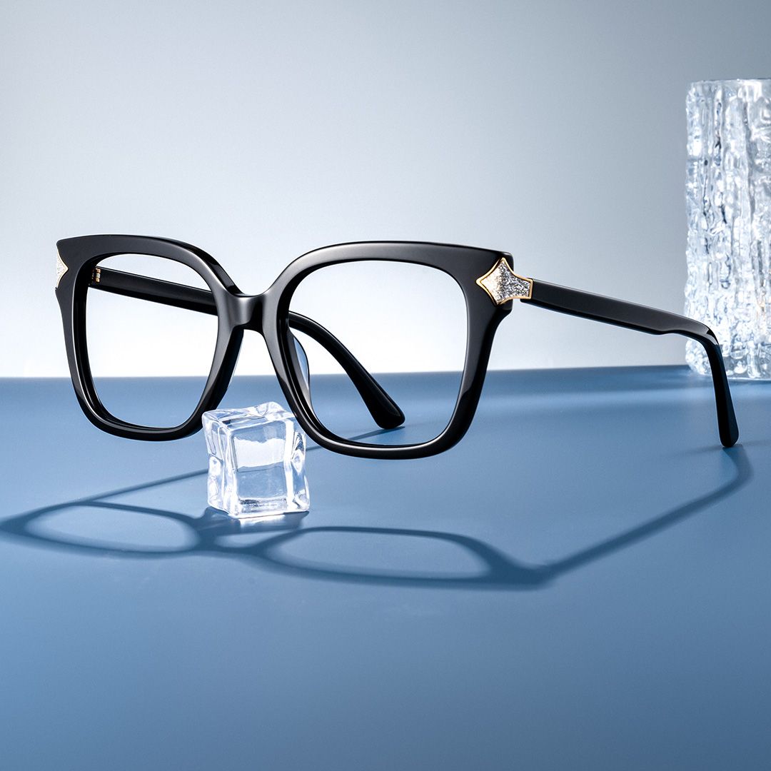 Black Square Frame Glasses - Shakeel on Sale | Zeelool0