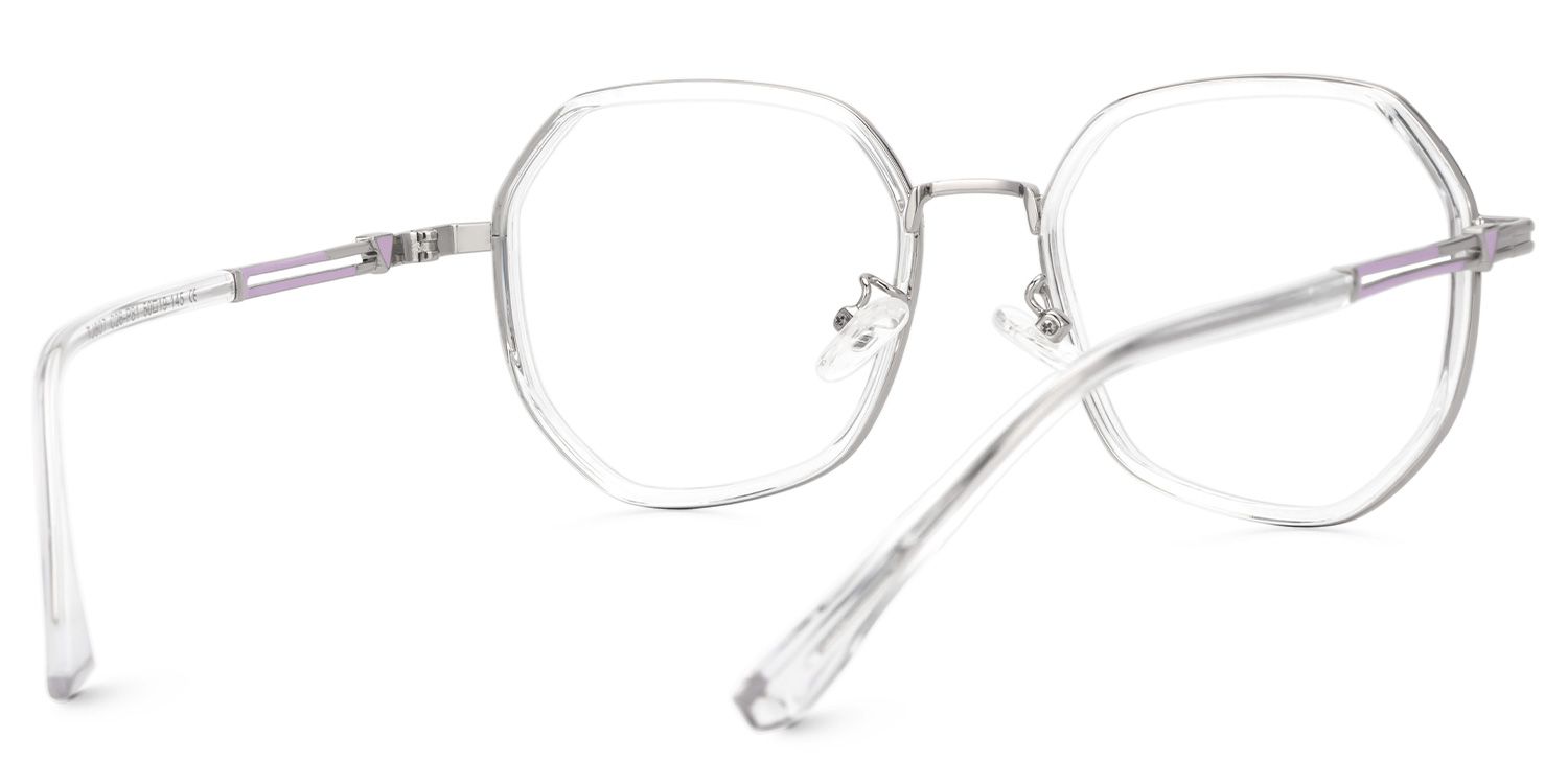 Frazier Clear Geometric Glasses | Zeelool3