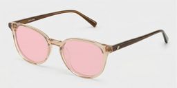 Allison Clear Brown Round Sunglasses2