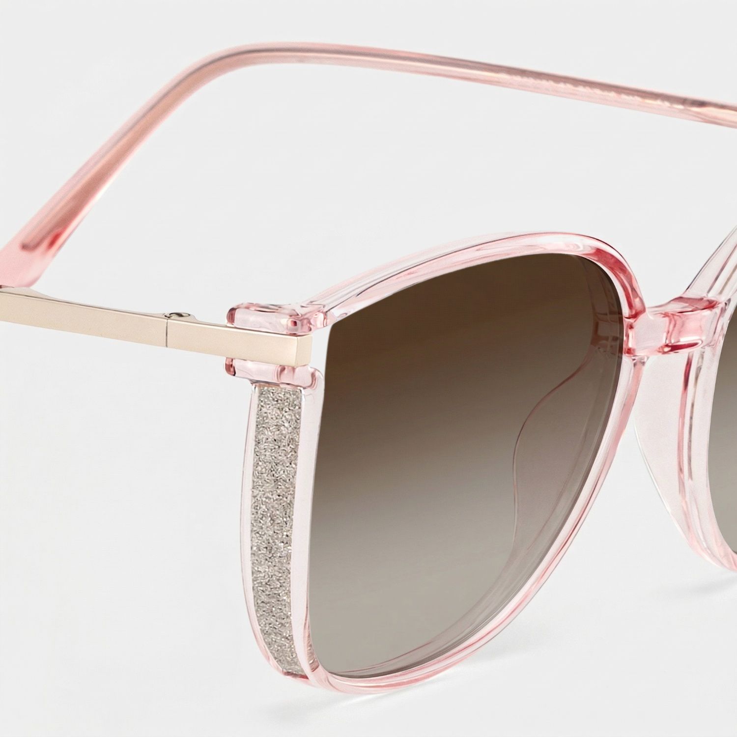 Rodz Light Pink Square Frame Glasses | Zeelool4