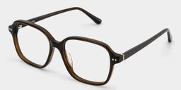 Clementine Brown Square Glasses4