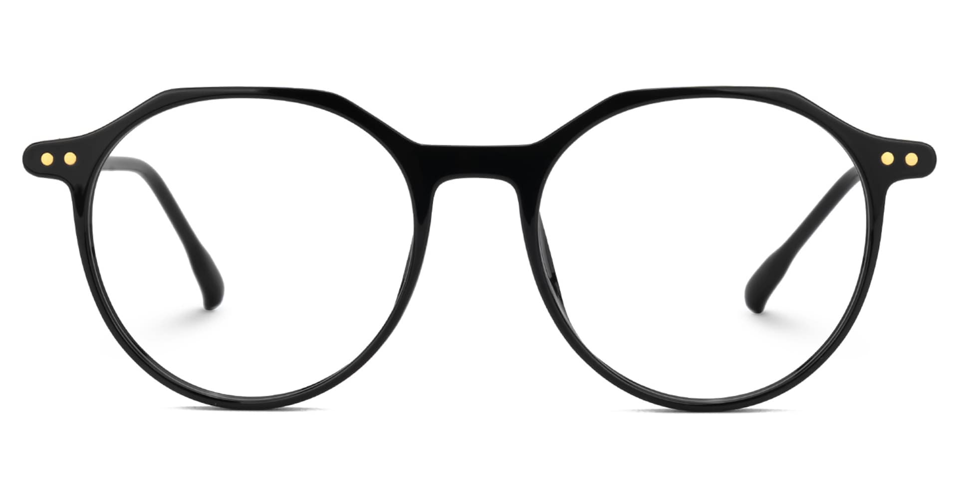 Round Tilly Black Color Frame Glasses | Zeelool0