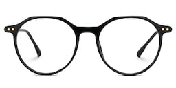 Tilly Round Black Glasses0