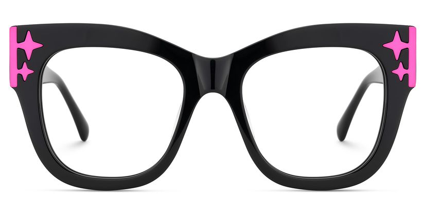 Minfia Square Black Glasses