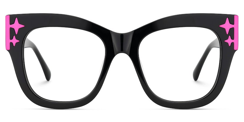 Minfia Square Black Glasses
