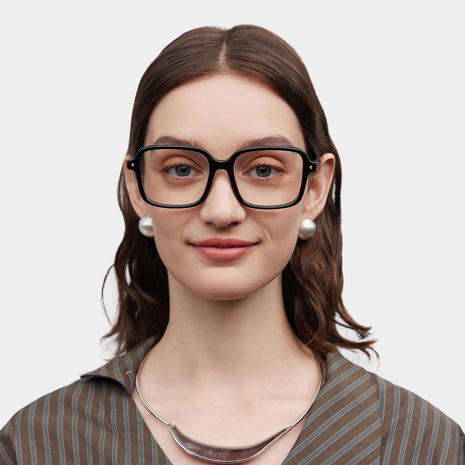 Talia Black Frame Glasses with Square Frame Online | ZEELOOL0