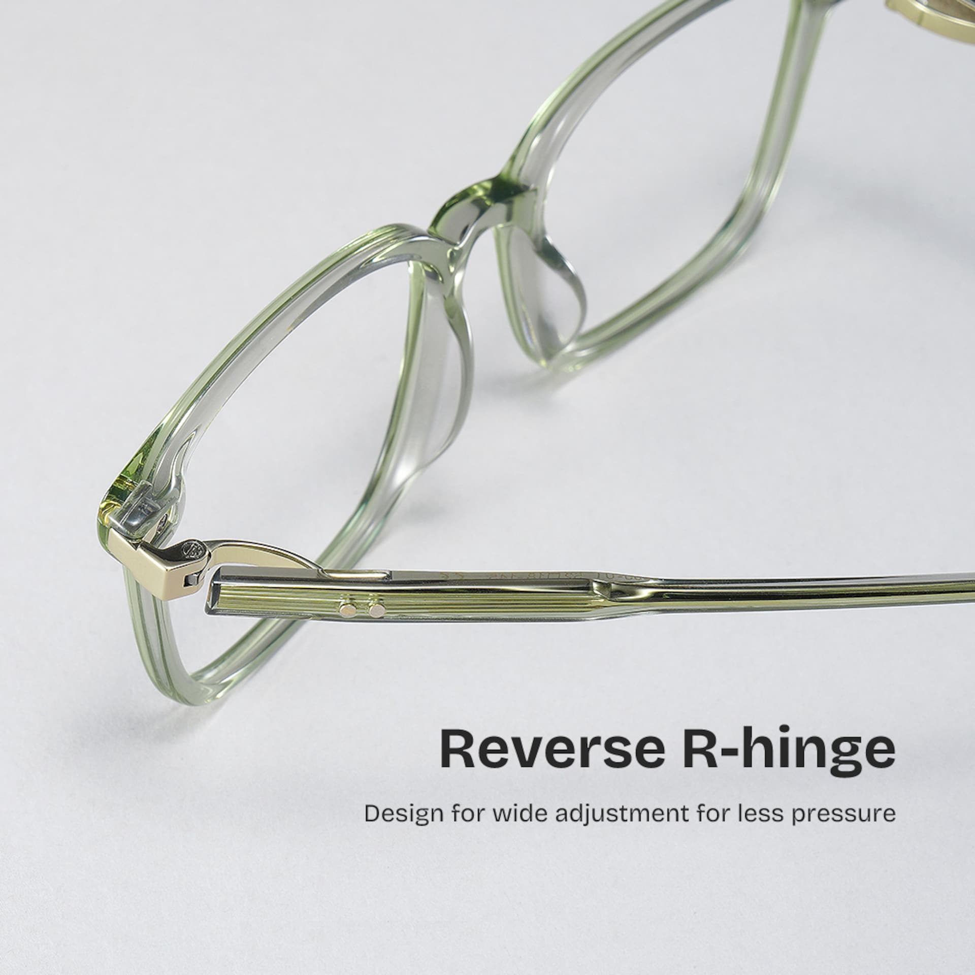 Zoe Green Frame Glasses with Square Frame Online | ZEELOOL3