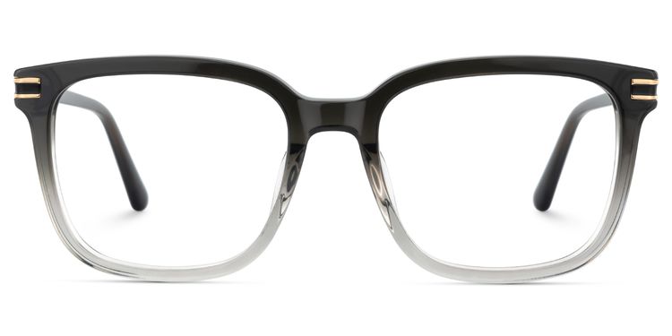 Kenny Square Gray-Clear Glasses