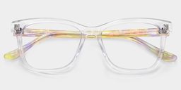 Faith Clear Rectangle Glasses2