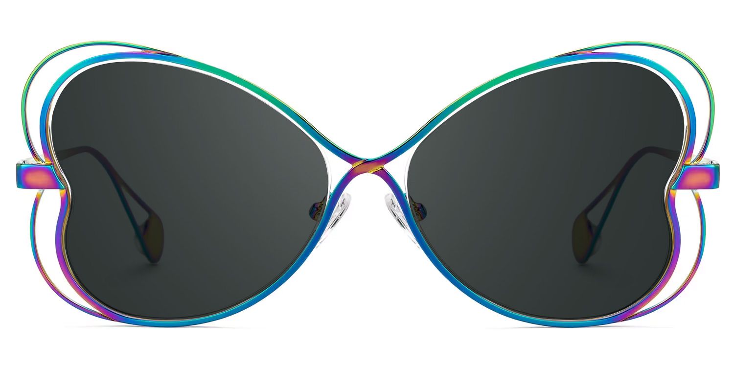 Designer Aretha Sunglasses in Metal Full-Frame0