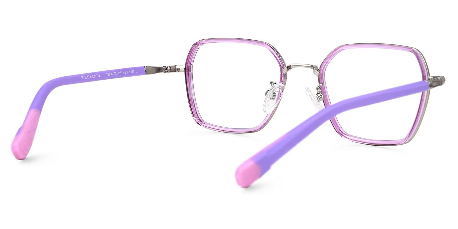 Kid geometric Piglet glasses with cute style -Zeelool4