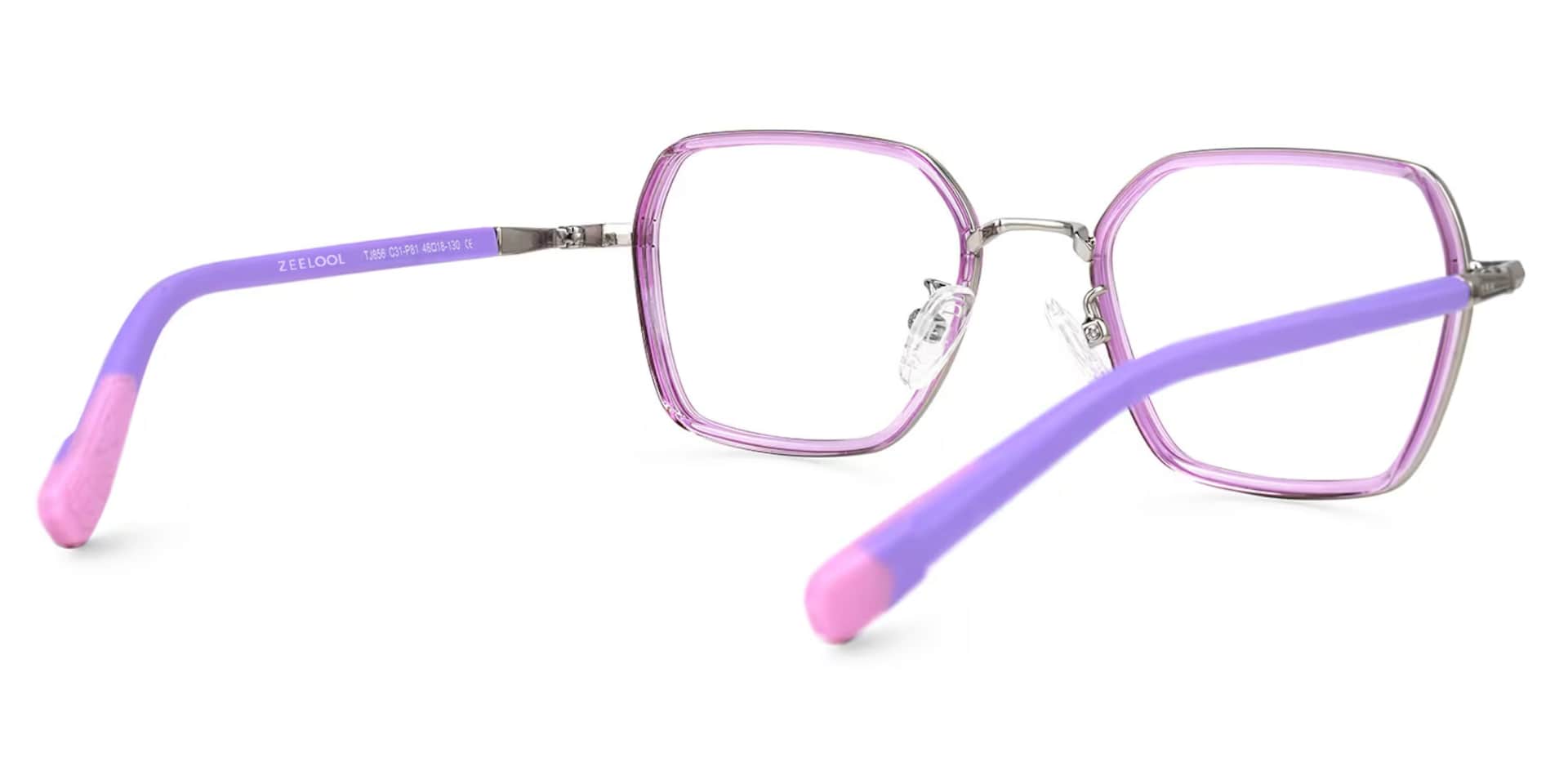 Kid geometric Piglet glasses with cute style -Zeelool4