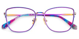 Ronan Rectangle Iridescent Glasses1