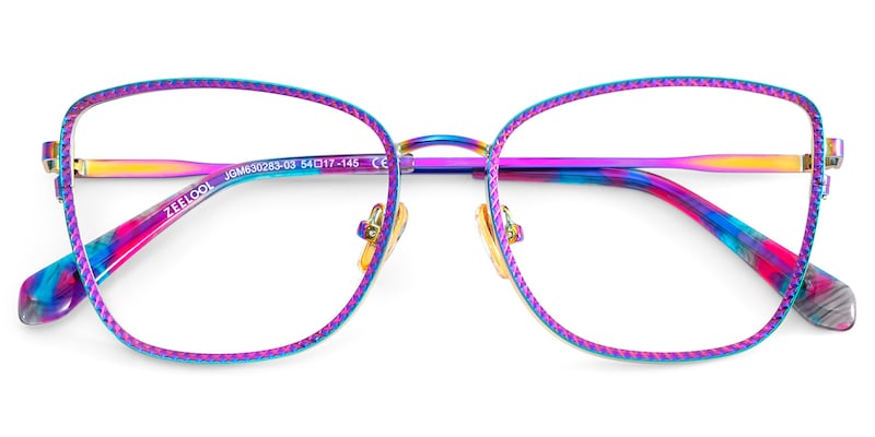 Ronan Rectangle Iridescent Glasses