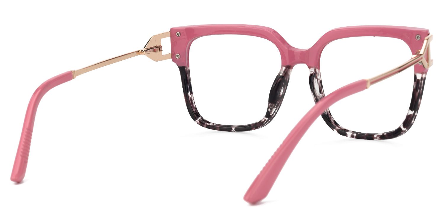 Juany Pink Eyeglasses with Square Shape | Zeelool Optical3