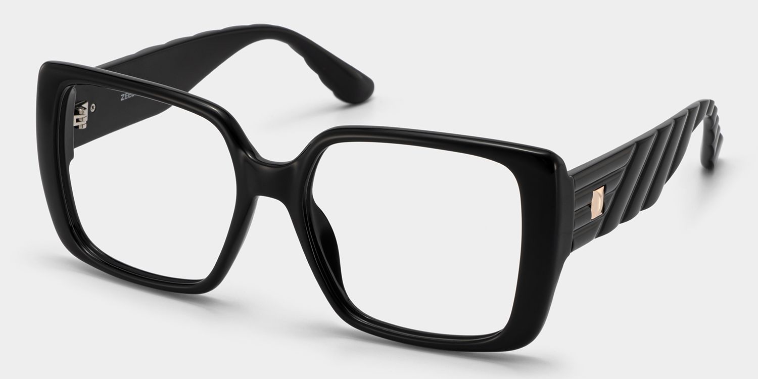 Maya Black Square Frame Glasses for Women | ZEELOOL2