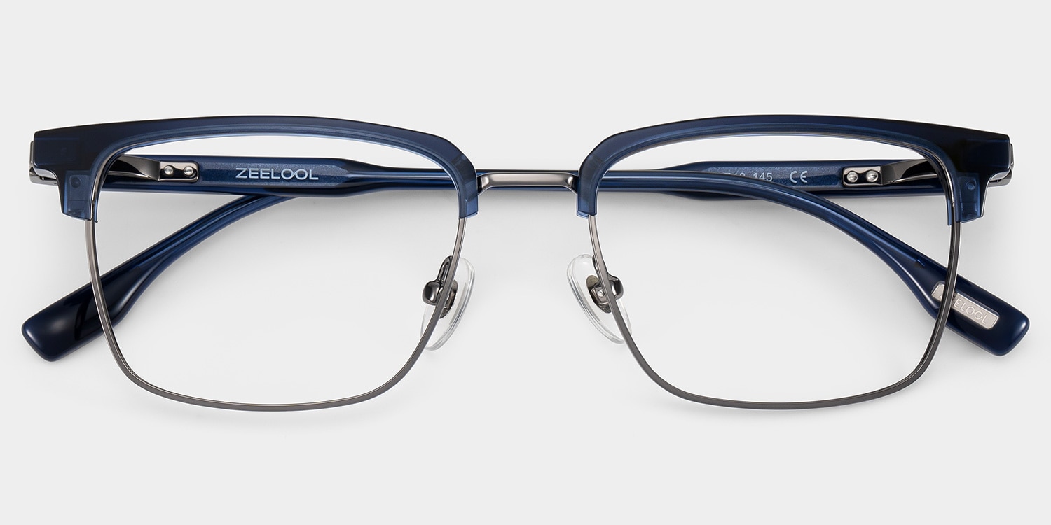 Audrey Browline Blue Glasses