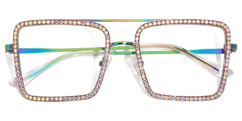 Diva Square Iridescent Glasses