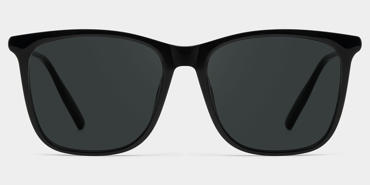 Malika Black Frame Polarized Sunglasses with square Style Online | ZEELOOL1
