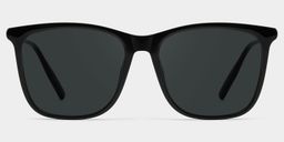 Malika Square Black Polarized Sunglasses1