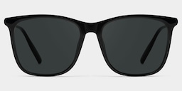 Malika Square Black Polarized Sunglasses1