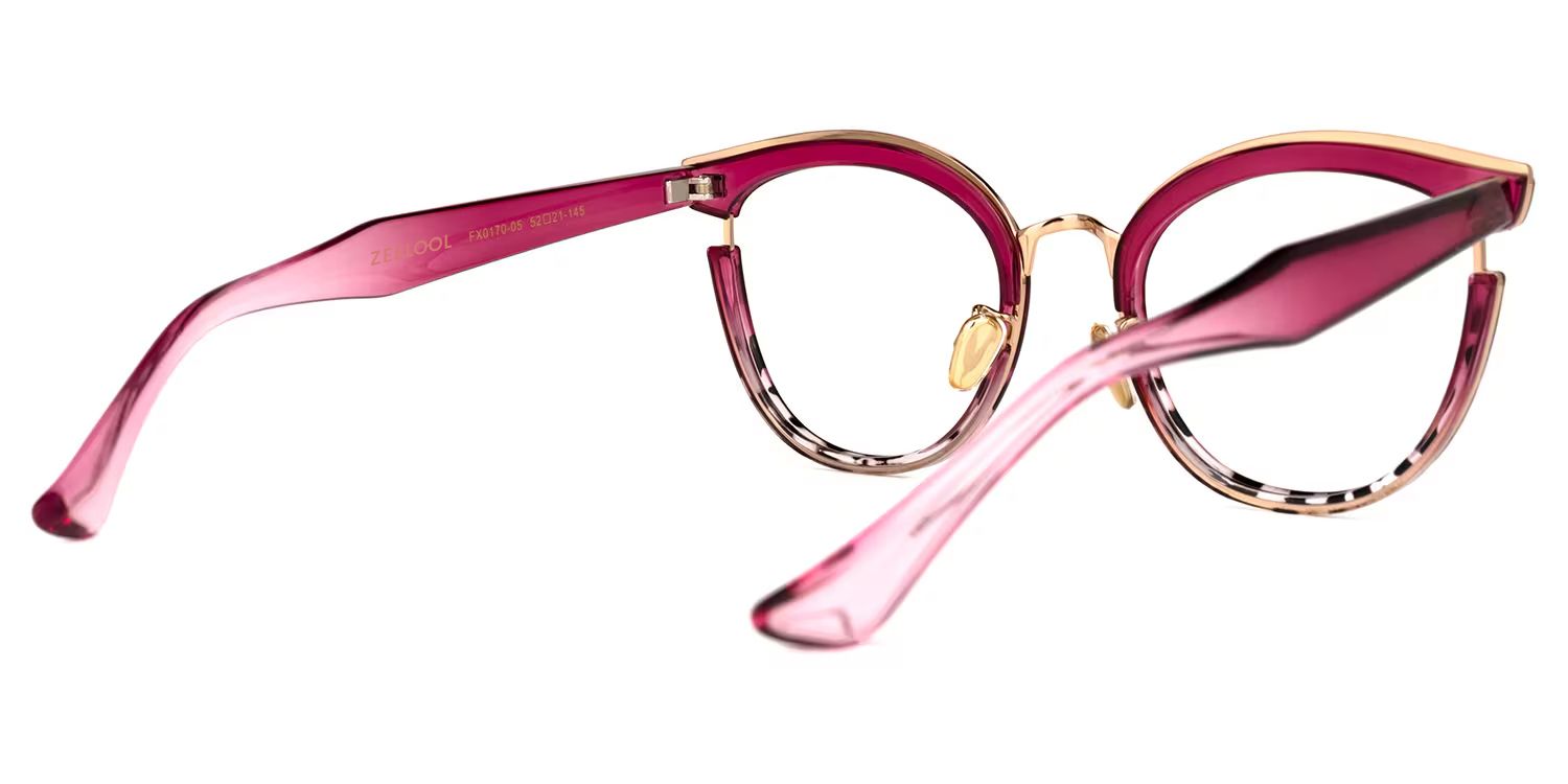 Laraine Cat Eye Red Tortoise Glasses | ZEELOOL Canada3