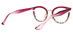 Laraine Cat Eye Red Glasses3