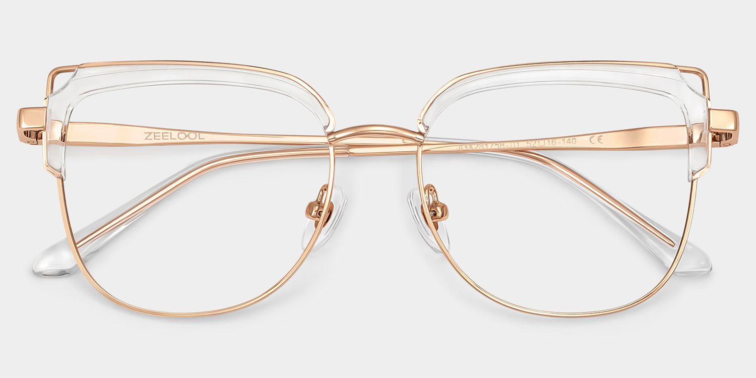 Samson Clear Square Glasses With Adjustable Nose Pads Design2