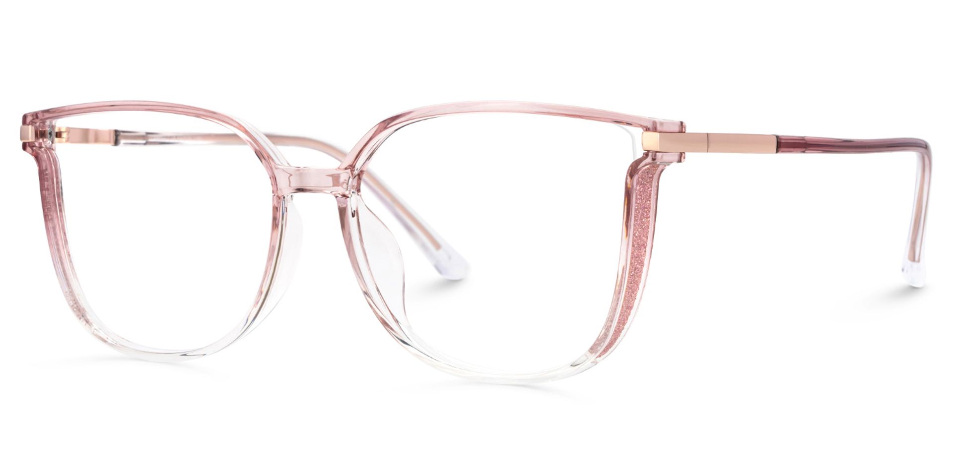 Rodz Square Pink Frame Glasses | Zeelool Optcial1