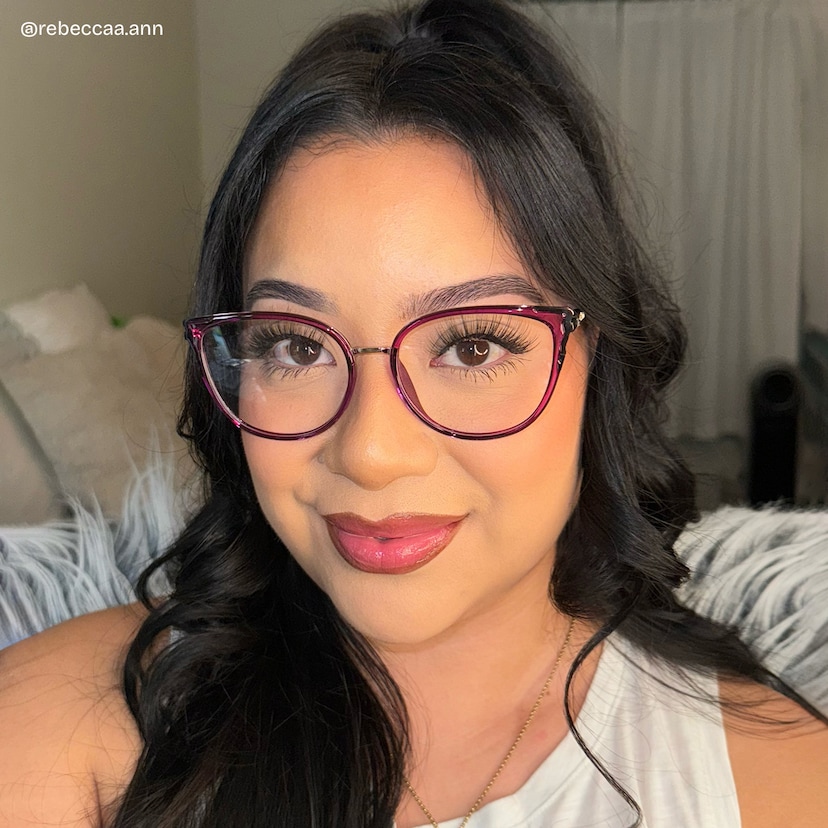 Estrada Cateye Purple Glasses