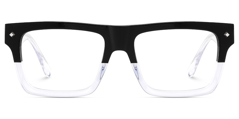 Trent Rectangle Black Crystal Glasses